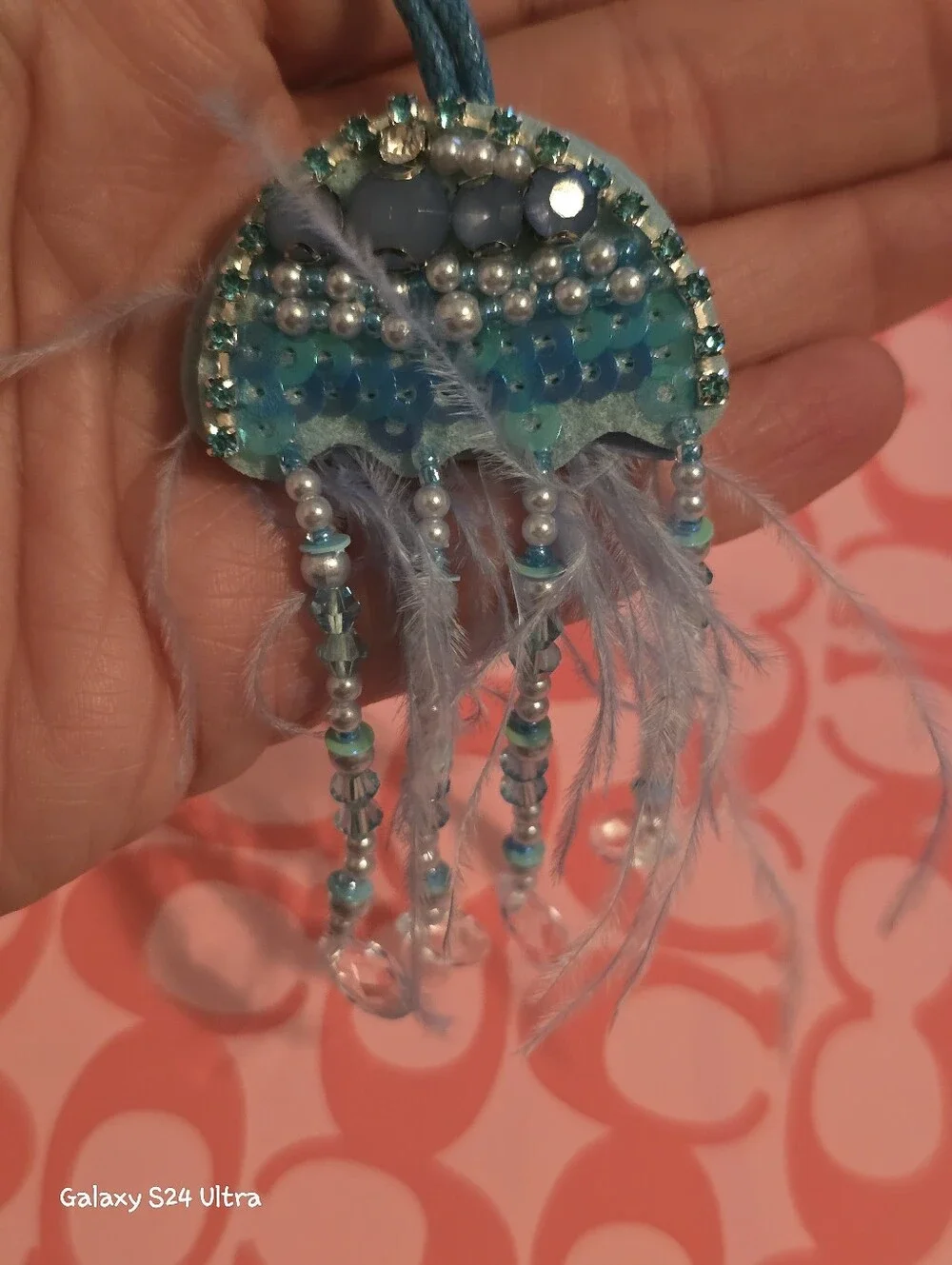 Jellyfish Bag Charm/ Keychain NEW